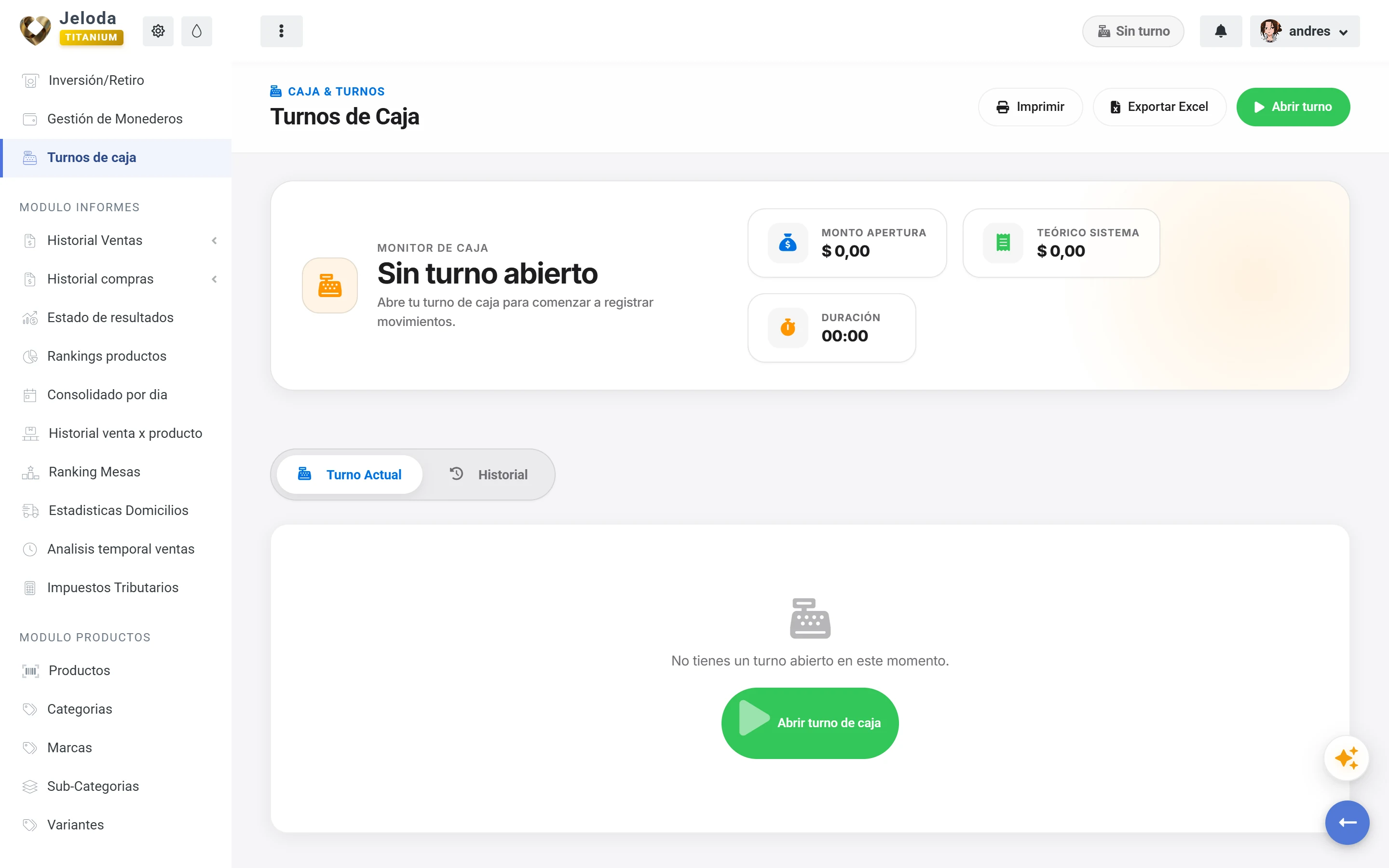 Control de caja por turnos de cajero en minimarkets con Jeloda