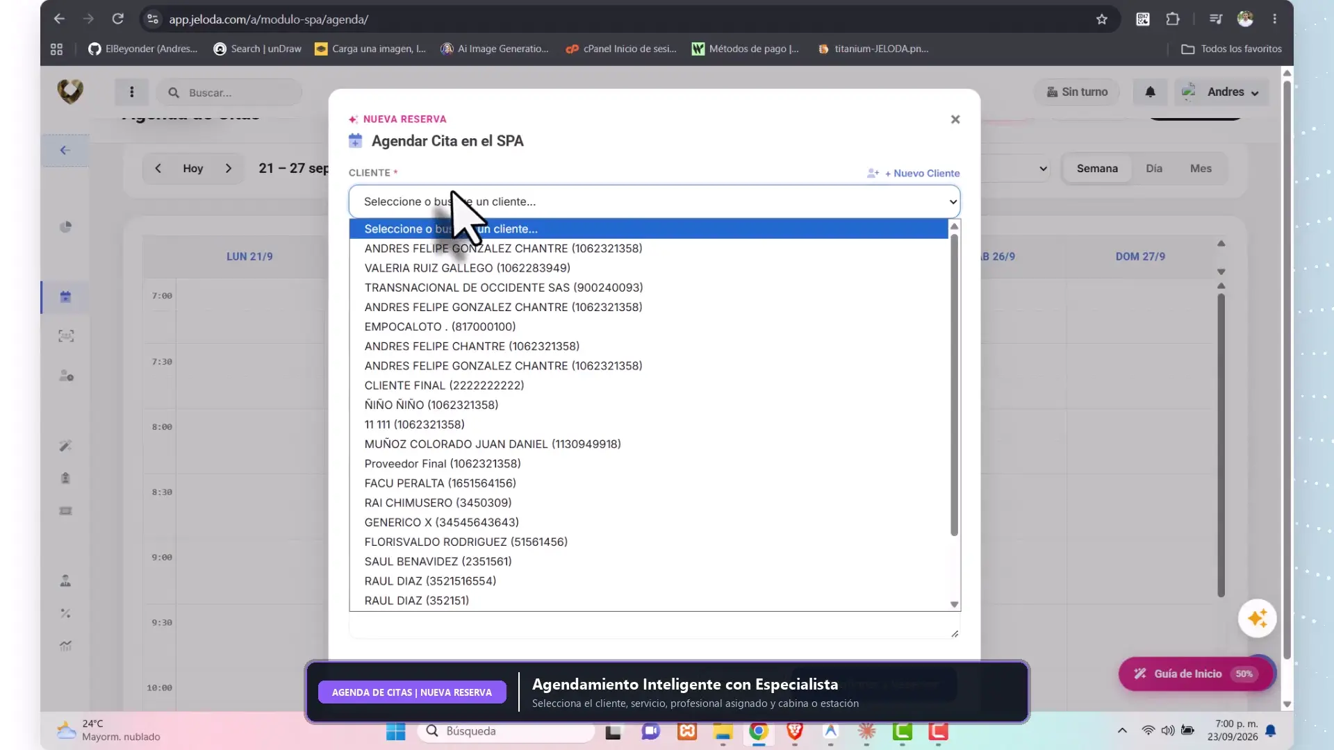 Software para Spas y Centros de Masajes Jeloda Colombia